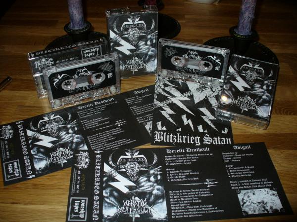 Abigail / Heretic Deathcult - Blitzkrieg Satan (Tape)