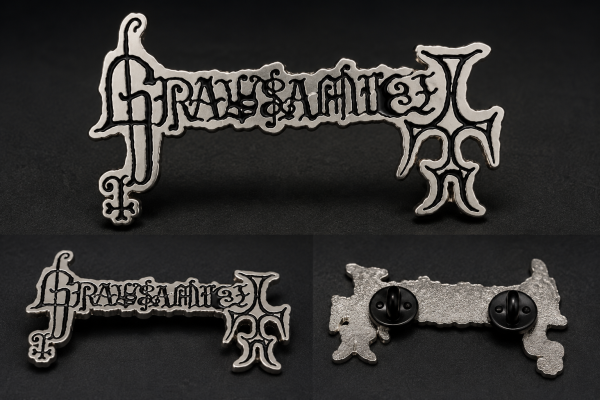 Grausamkeit Silver Metal Pin